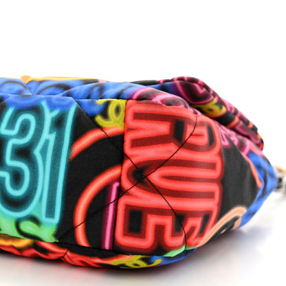 Chanel Fabric Printed Medium Chanel 19 Flap Black Multicolor 10 of 10