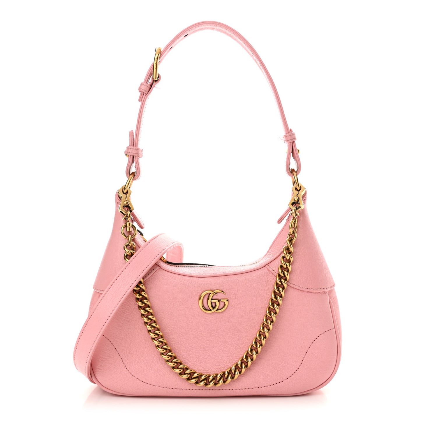 Goatskin Small Aphrodite Shoulder Bag Wild Rose