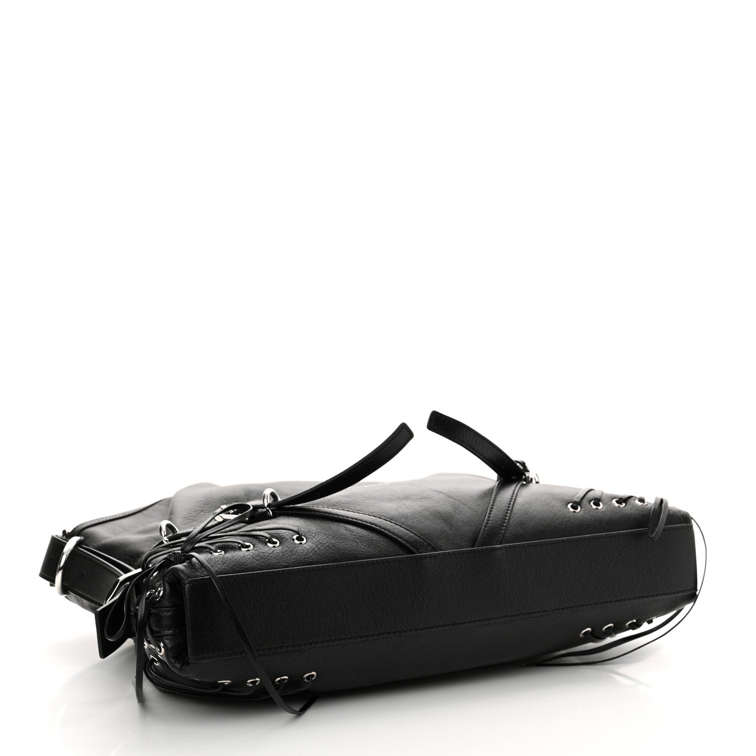 Givenchy Tumbled Calfskin Corset Medium Voyou Bag Black 4 of 11