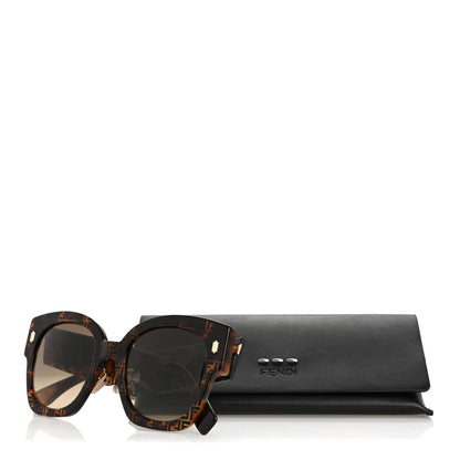Fendi Acetate Fendi Square Sunglasses FE0458 Havana Black 8 of 8