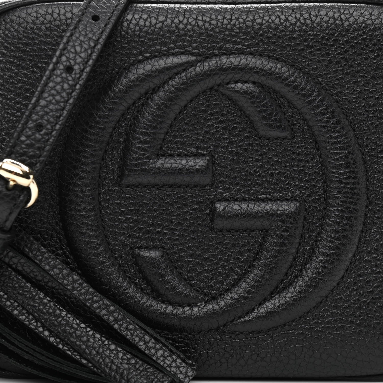 Gucci Pebbled Calfskin Small Soho Disco Bag Black 8 of 13