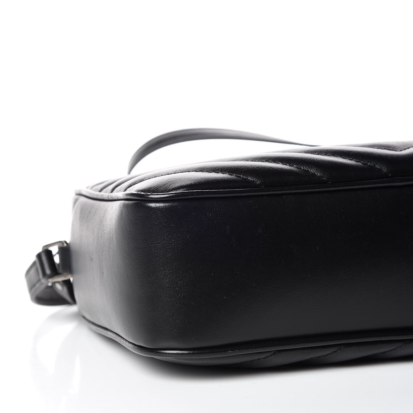 Calfskin Matelasse Monogram Lou Camera Bag Black