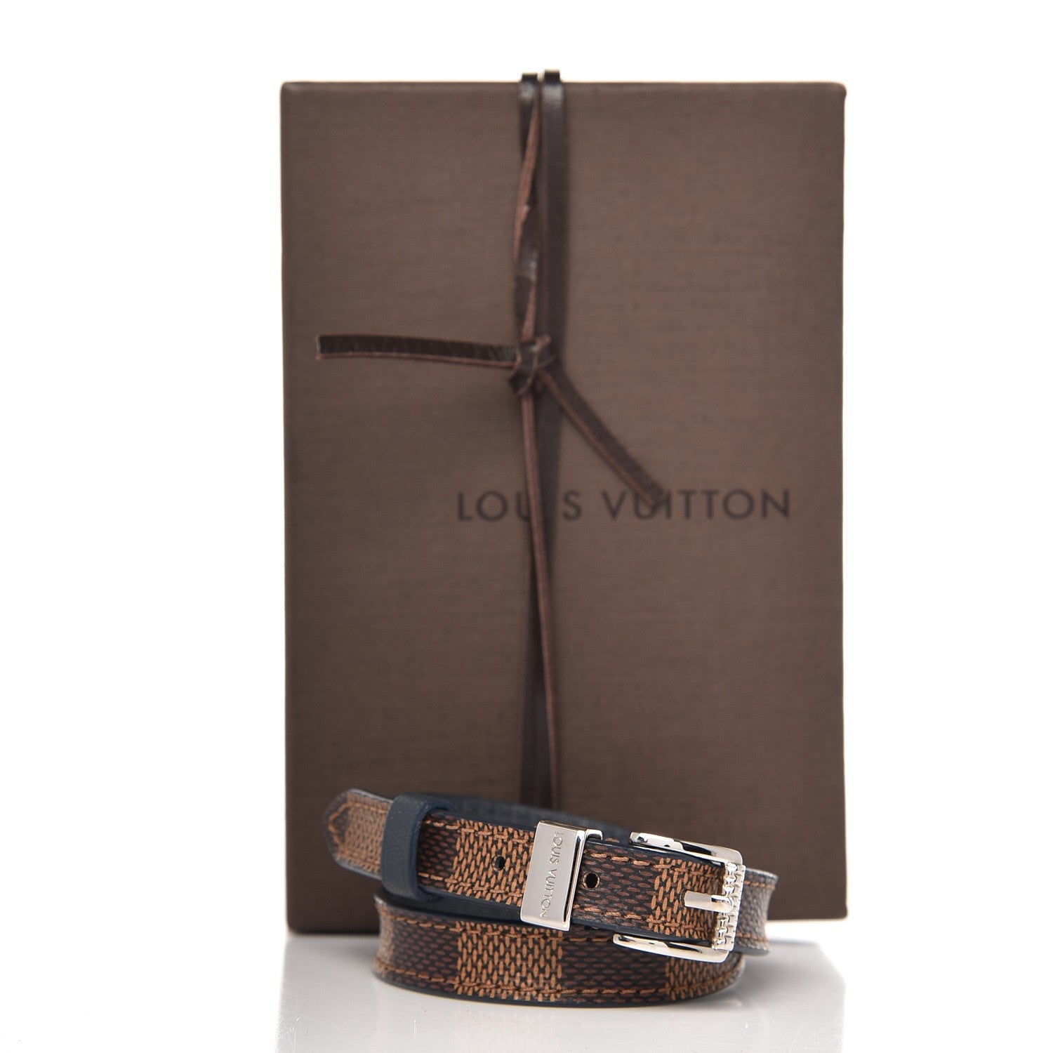 Louis Vuitton Damier Ebene Loop It Bracelet 19 8 of 8