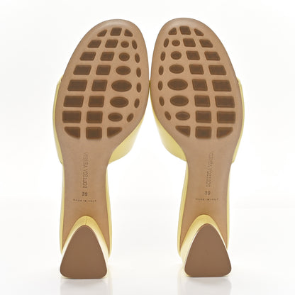 Bottega Veneta Vienna Calfskin The Band Mule Sandals 39 Lemonade 6 of 9