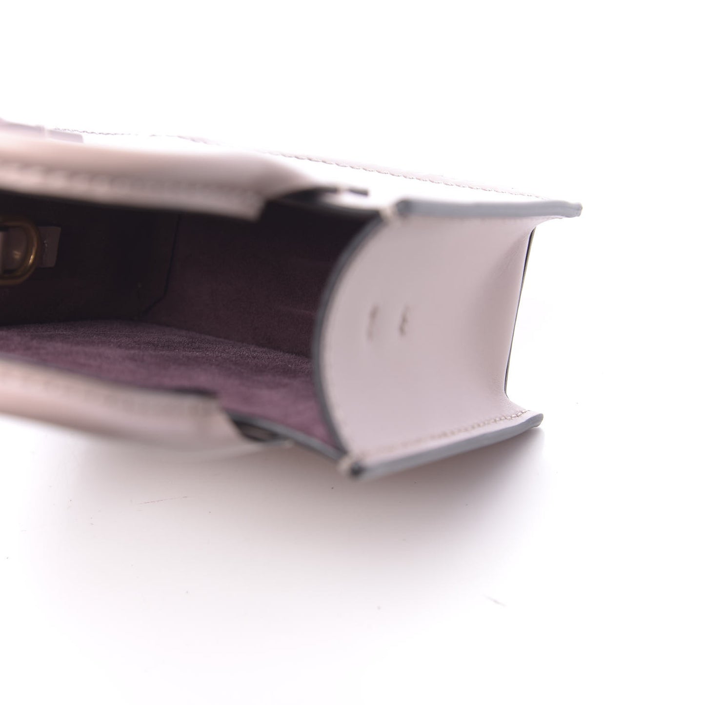 Calfskin Mini Vlogo Signature Pouch Poudre