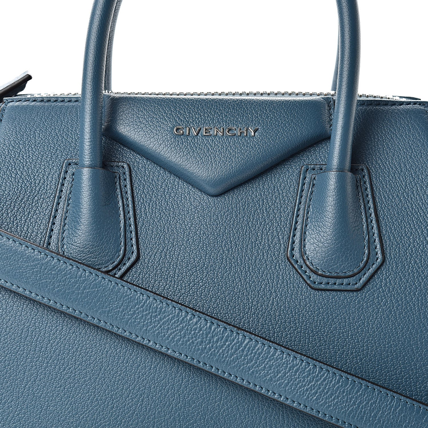 Givenchy Sugar Goatskin Small Antigona Oil Blue 8 of 10