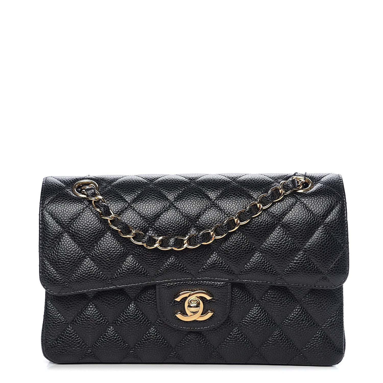 Chanel Caviar Quilted Small Double Flap Black 1 of 10