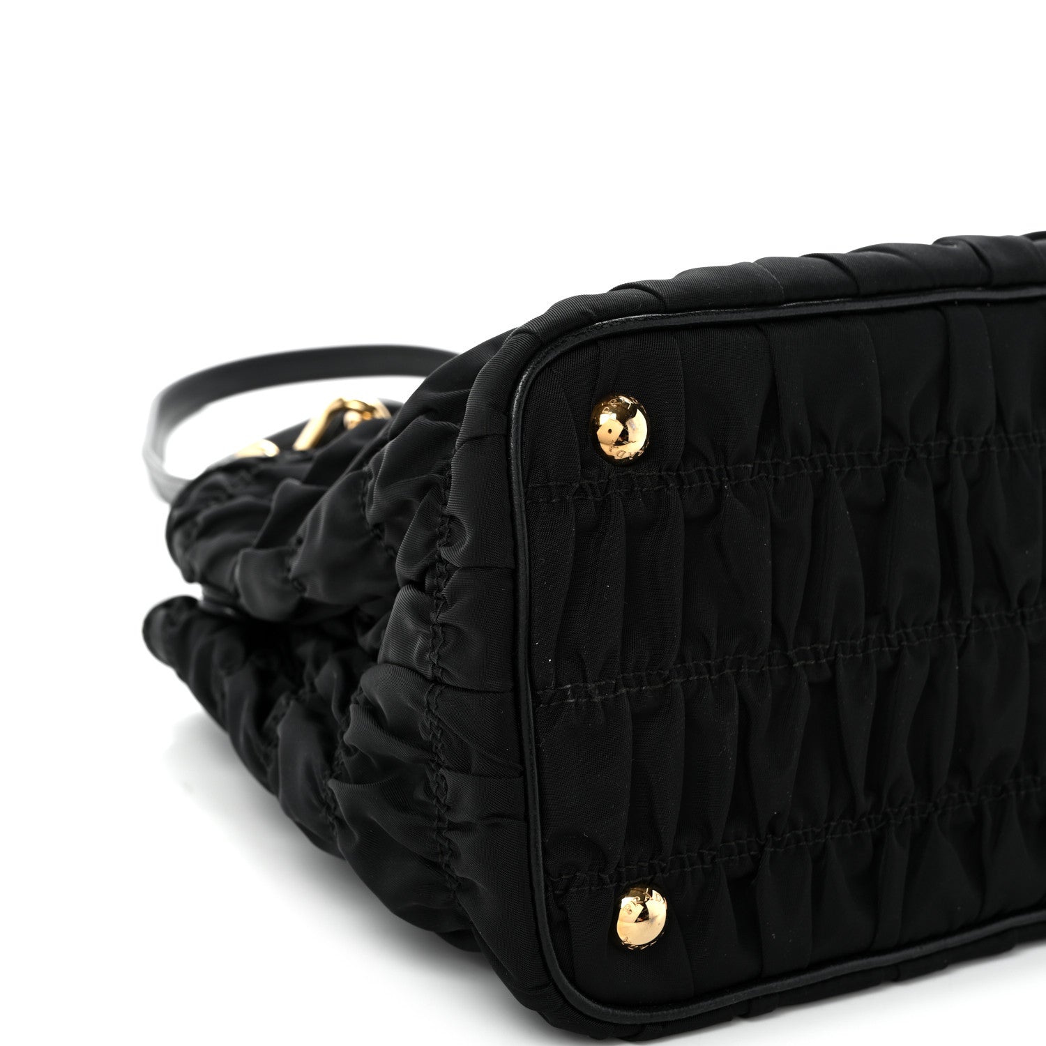 Prada Tessuto Nylon Gaufre Small Tote Black 9 of 10