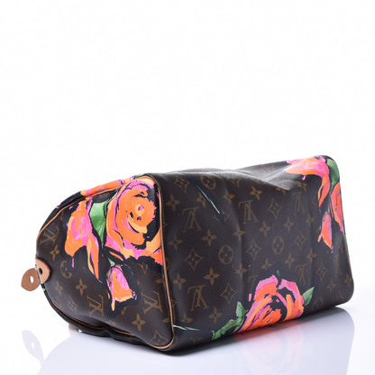 Louis Vuitton Monogram Roses Speedy 30 4 of 14