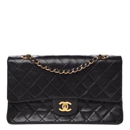 Chanel Lambskin Quilted Medium Double Flap Black 1 of 15
