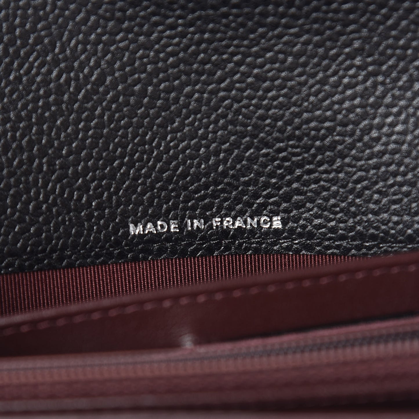Caviar Quilted Large Gusset Flap Wallet Black