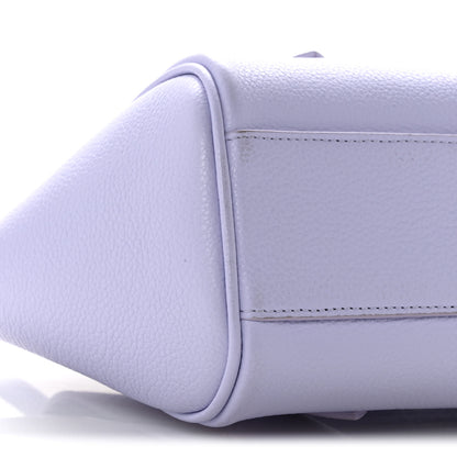 Salvatore Ferragamo Hammered Calfskin Small Firenze East West Tote Bag New Lavander 8 of 11