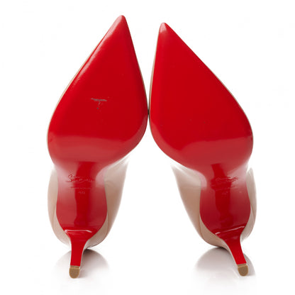 Christian Louboutin Patent Pigalle 100 Pumps 40 Nude 5 of 8