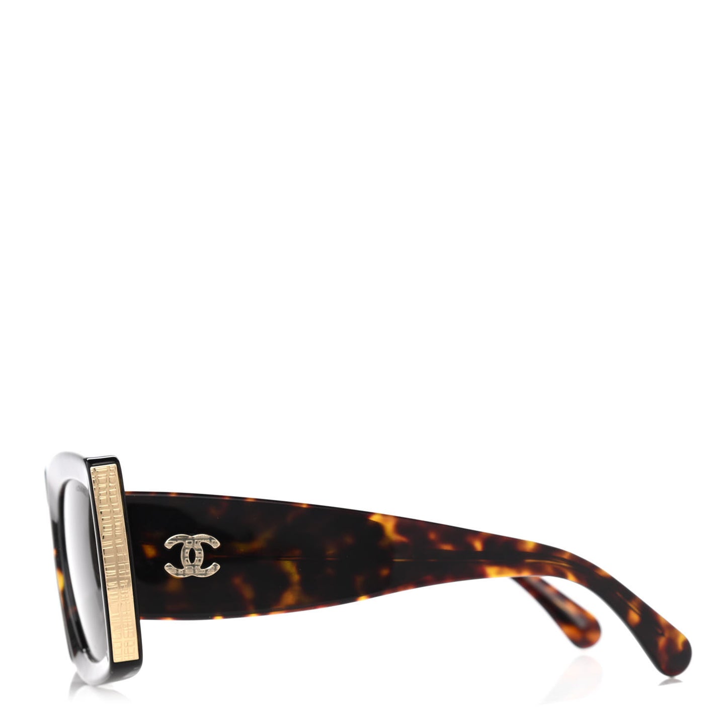Acetate Rectangle Sunglasses 5435 Tortoise