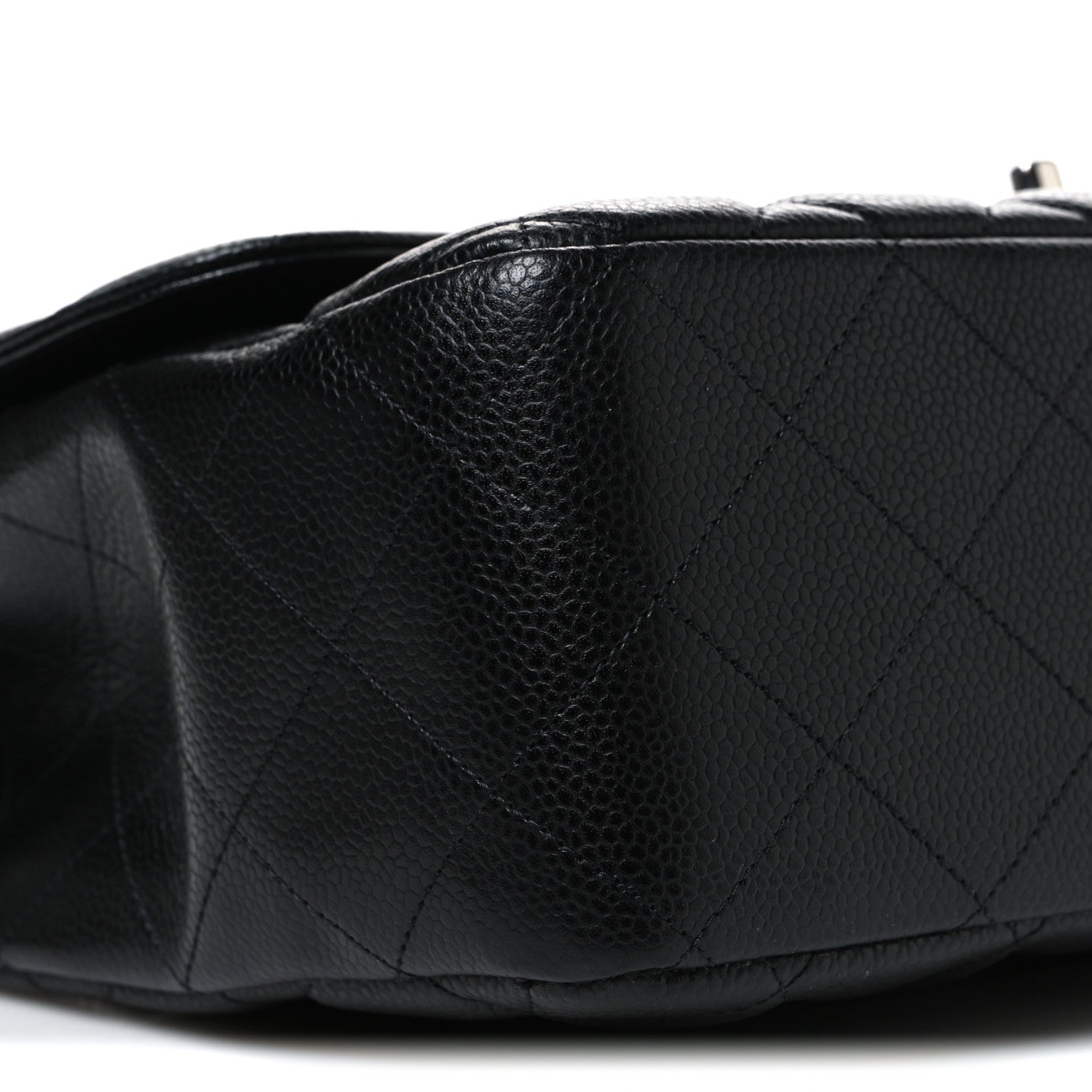 Chanel Caviar Quilted Jumbo Single Flap Black 8 of 9