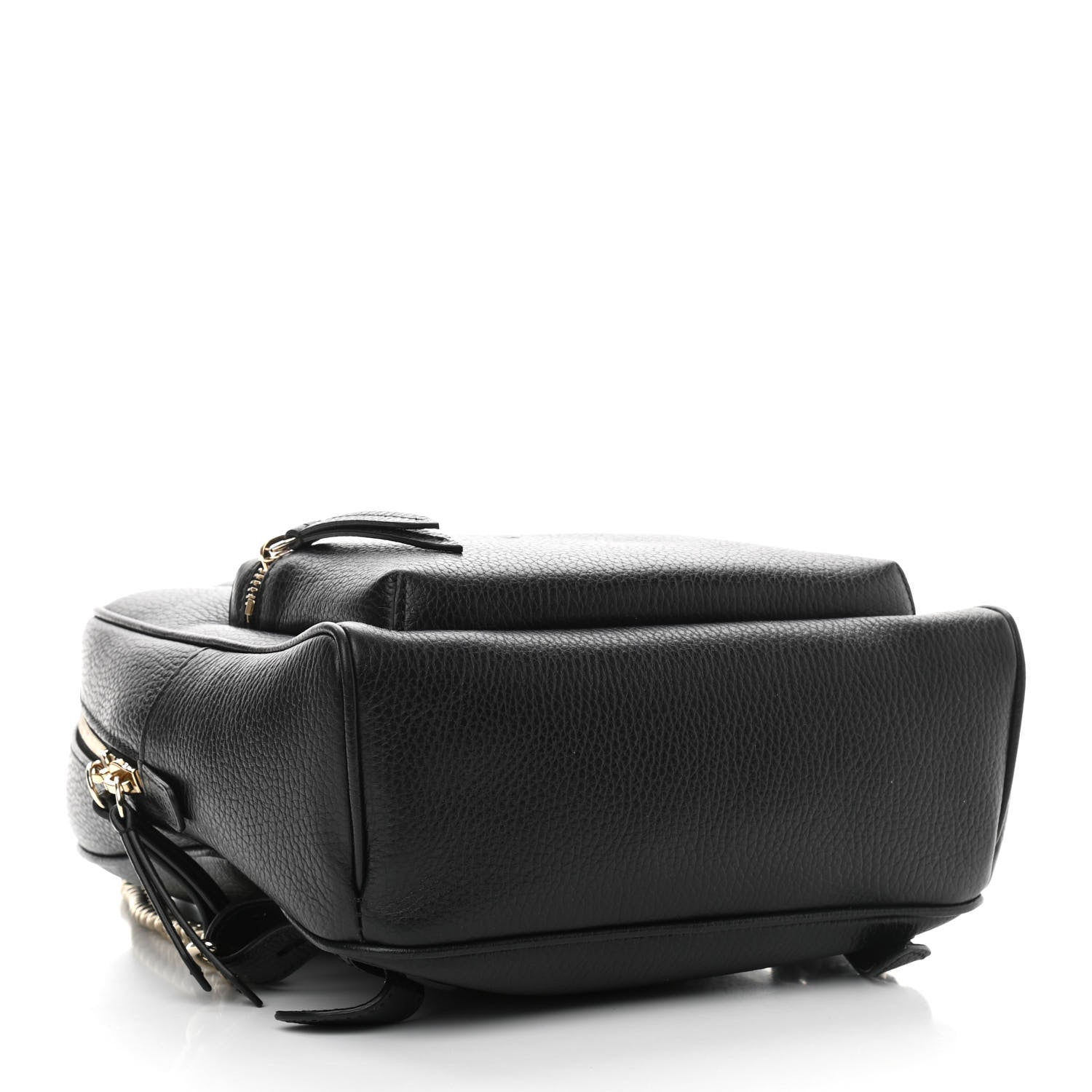 Gucci Pebbled Calfskin Soho Chain Backpack Black 4 of 11