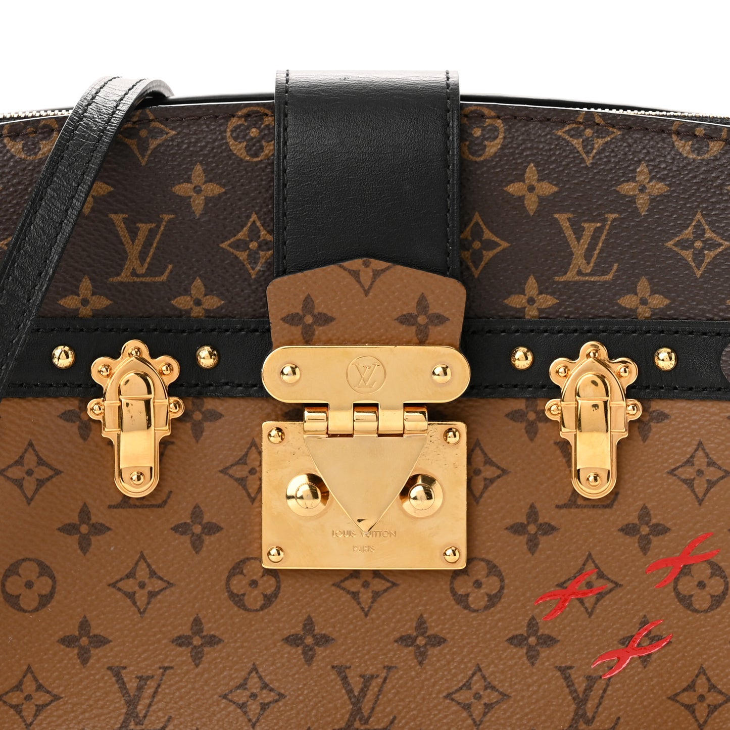 Reverse Monogram Trunk Clutch