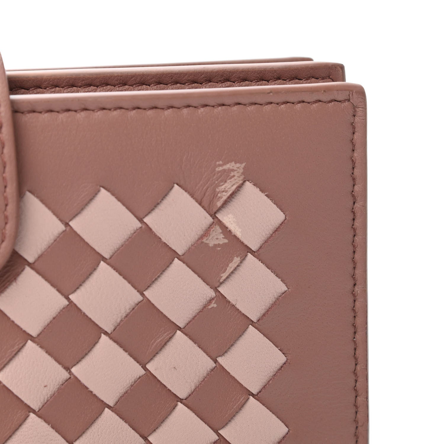 Bottega Veneta Nappa Intrecciato Continental Wallet Deco Rose Quartz 6 of 6