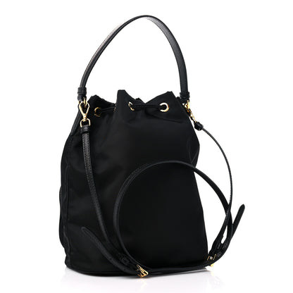 Prada Re-Nylon Duet Drawstring Shoulder Bag Black 3 of 8