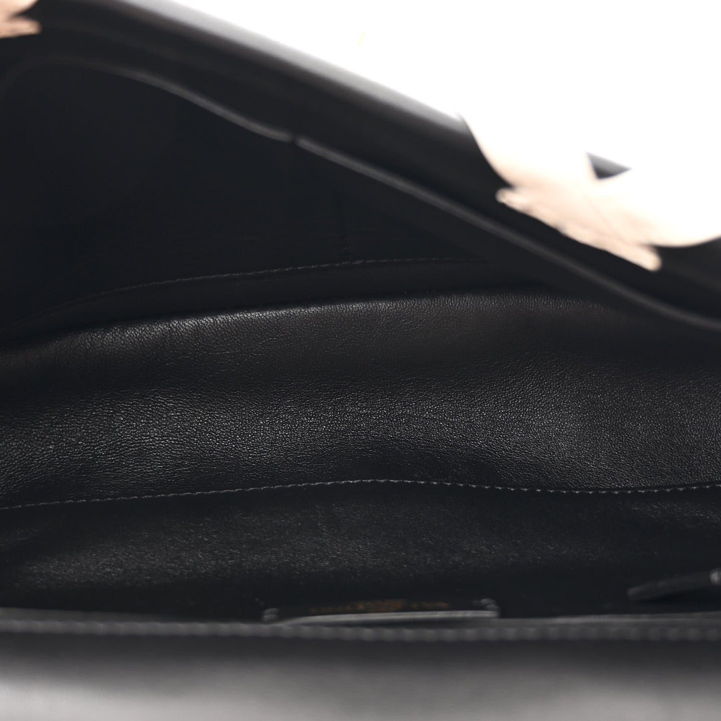 Nappa Large Roman Stud Shoulder Bag Black White