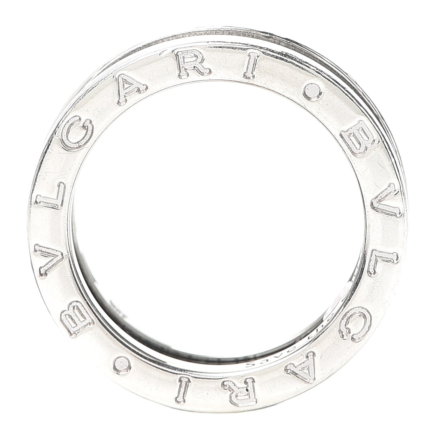 Bulgari Sterling Silver Ceramic Save The Children One-Band Ring 52 6 4 of 7