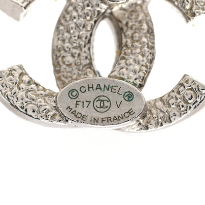 Chanel Crystal CC Earrings Silver 4 of 4