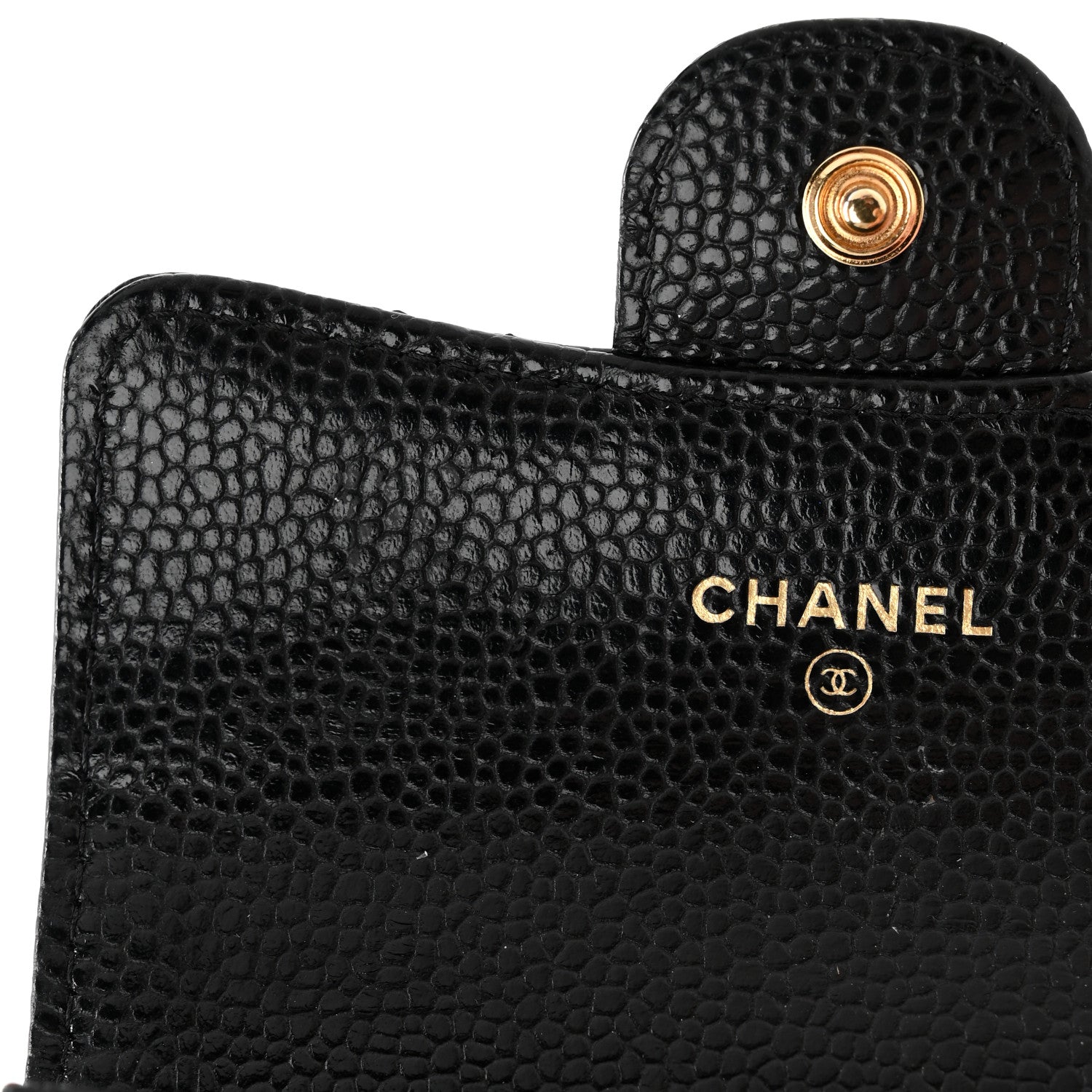 Chanel Caviar Quilted Flap Card Holder Wallet Black 9 of 12