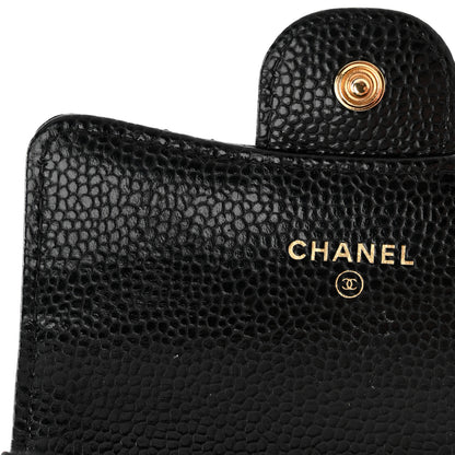 Chanel Caviar Quilted Flap Card Holder Wallet Black 9 of 12