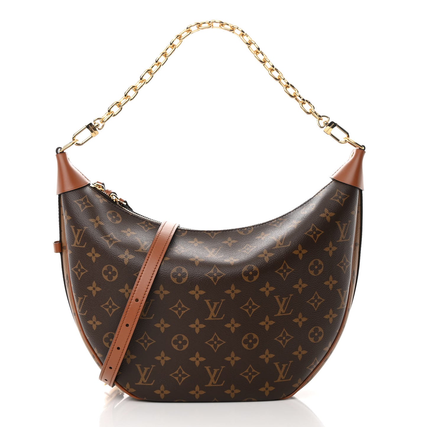 Reverse Monogram Loop Hobo