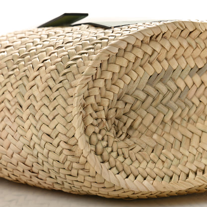 Loewe Raffia Small Basket Tote Bag Natural Green 6 of 7