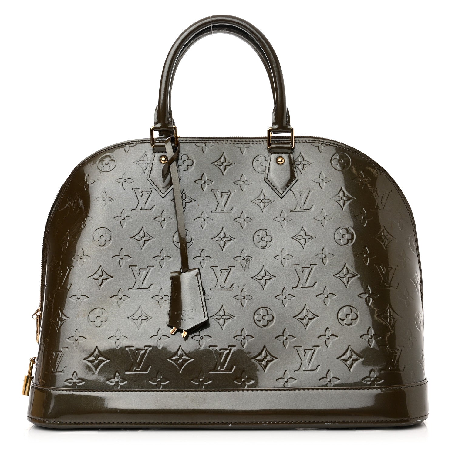 Louis Vuitton Vernis Alma GM Vert Bronze 1 of 14