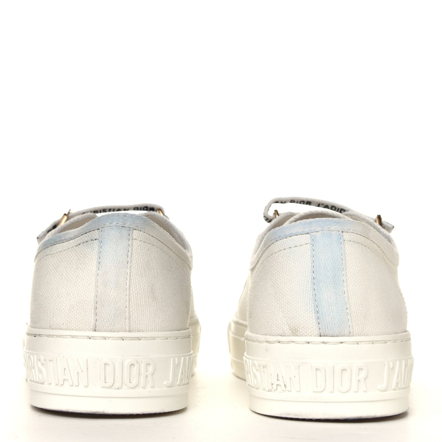 Canvas Walk'N'Dior Low Top Sneakers 38.5 Milk