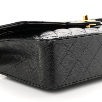 Chanel Caviar Quilted Medium Double Flap Black 9 of 11