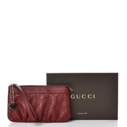 Gucci Guccissima Heart Wristlet Bordeaux 8 of 8