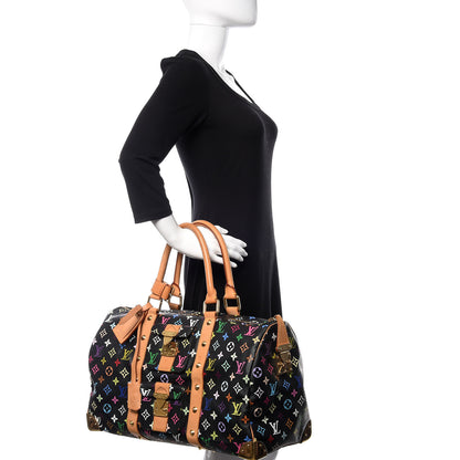 Louis Vuitton Monogram Multicolor Keepall 45 Black 2 of 11