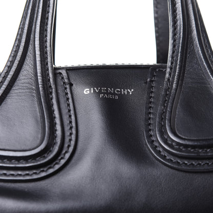 Givenchy Waxed Calfskin Medium Nightingale Logo Strap Black 8 of 10