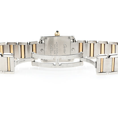 Cartier Stainless Steel 18K Yellow Gold 20mm Tank Francaise Quartz Watch 5 of 6