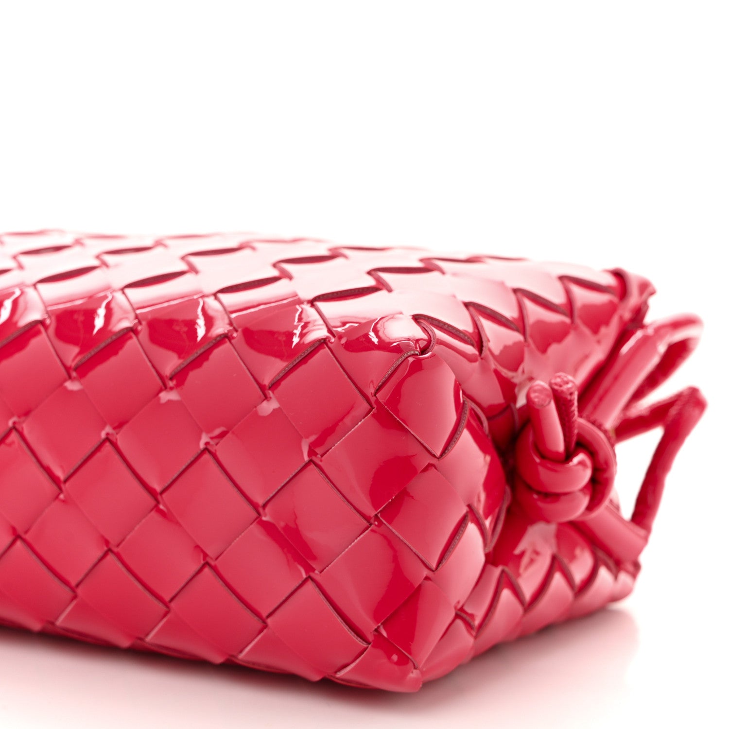Bottega Veneta Patent Nappa Intrecciato Mini Loop Camera Bag Candy Stripe 8 of 10