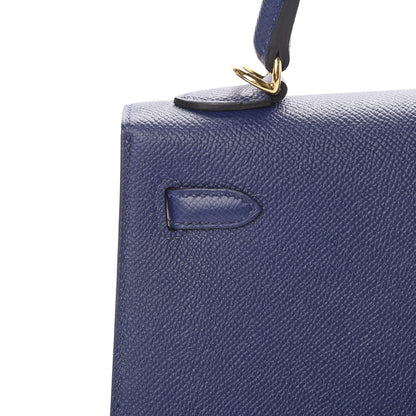 Hermes Epsom Kelly Sellier 25 Bleu Saphir 11 of 38