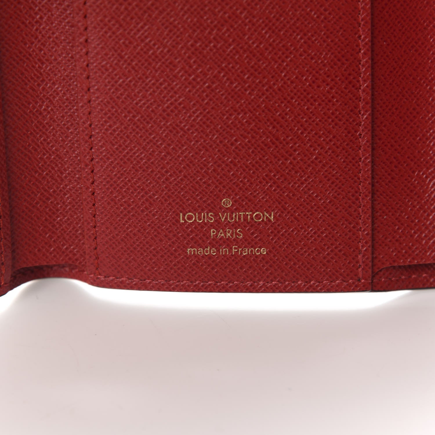 Louis Vuitton Damier Ebene Victorine Wallet Red 6 of 8