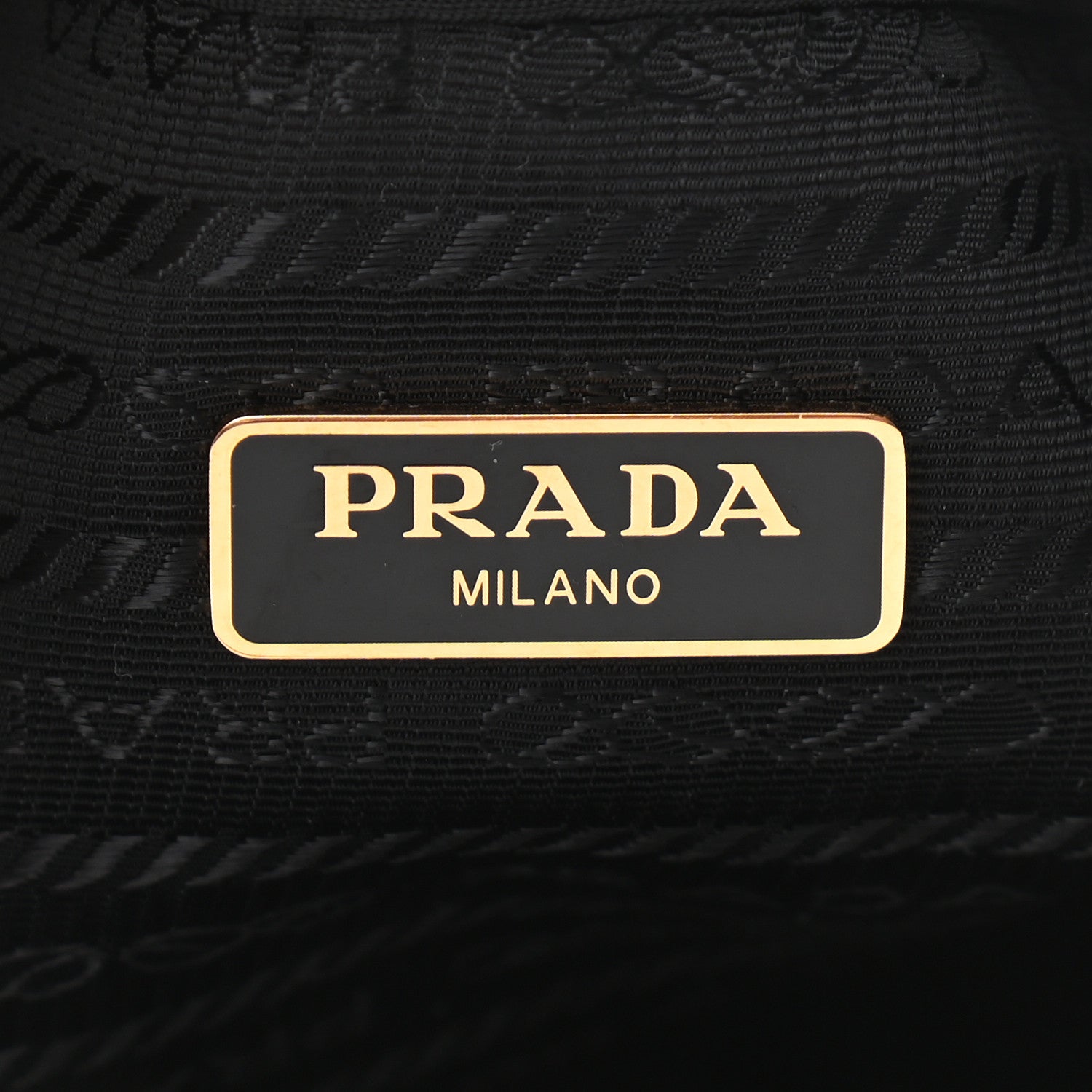 Prada Saffiano Tessuto Nylon Mini Bucket Crossbody Bag Black 6 of 10