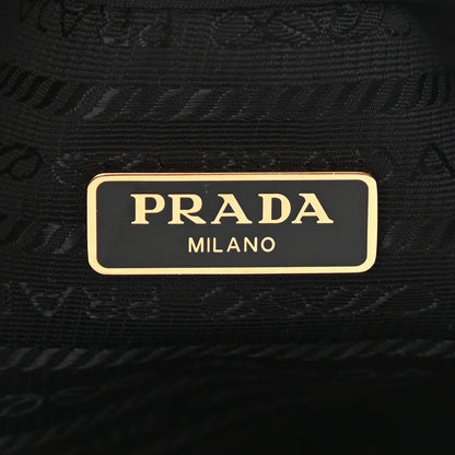 Prada Saffiano Tessuto Nylon Mini Bucket Crossbody Bag Black 6 of 10