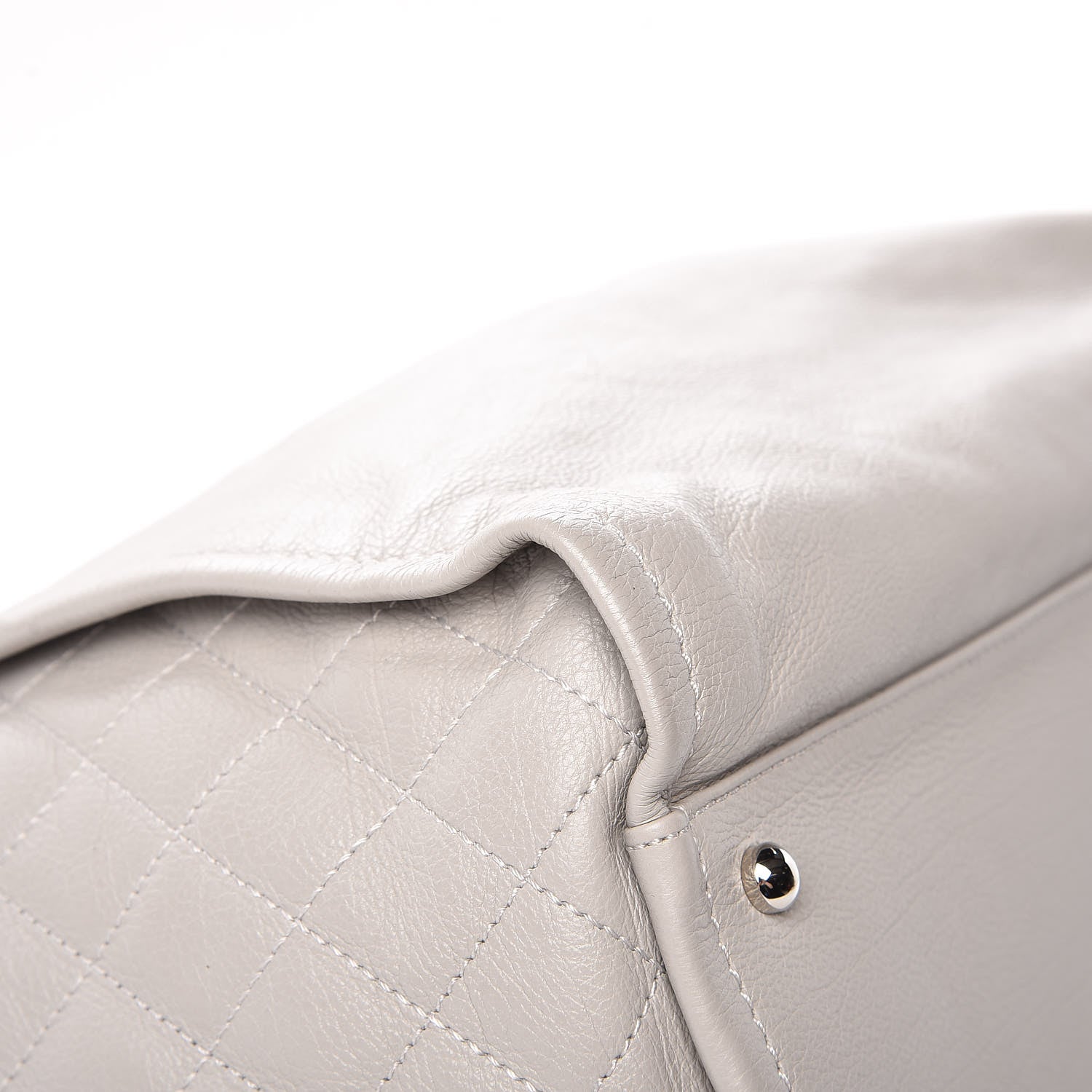 Chanel Calfskin CC Tote Grey 10 of 13