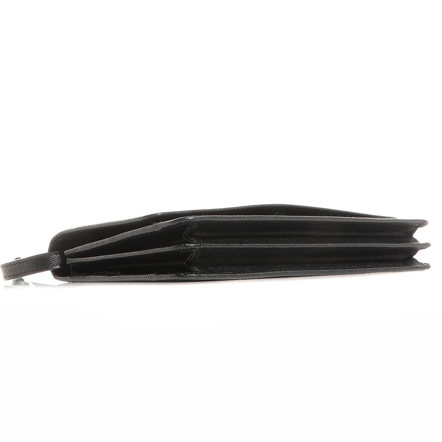 Saffiano Metal Flap Wallet Nero Black