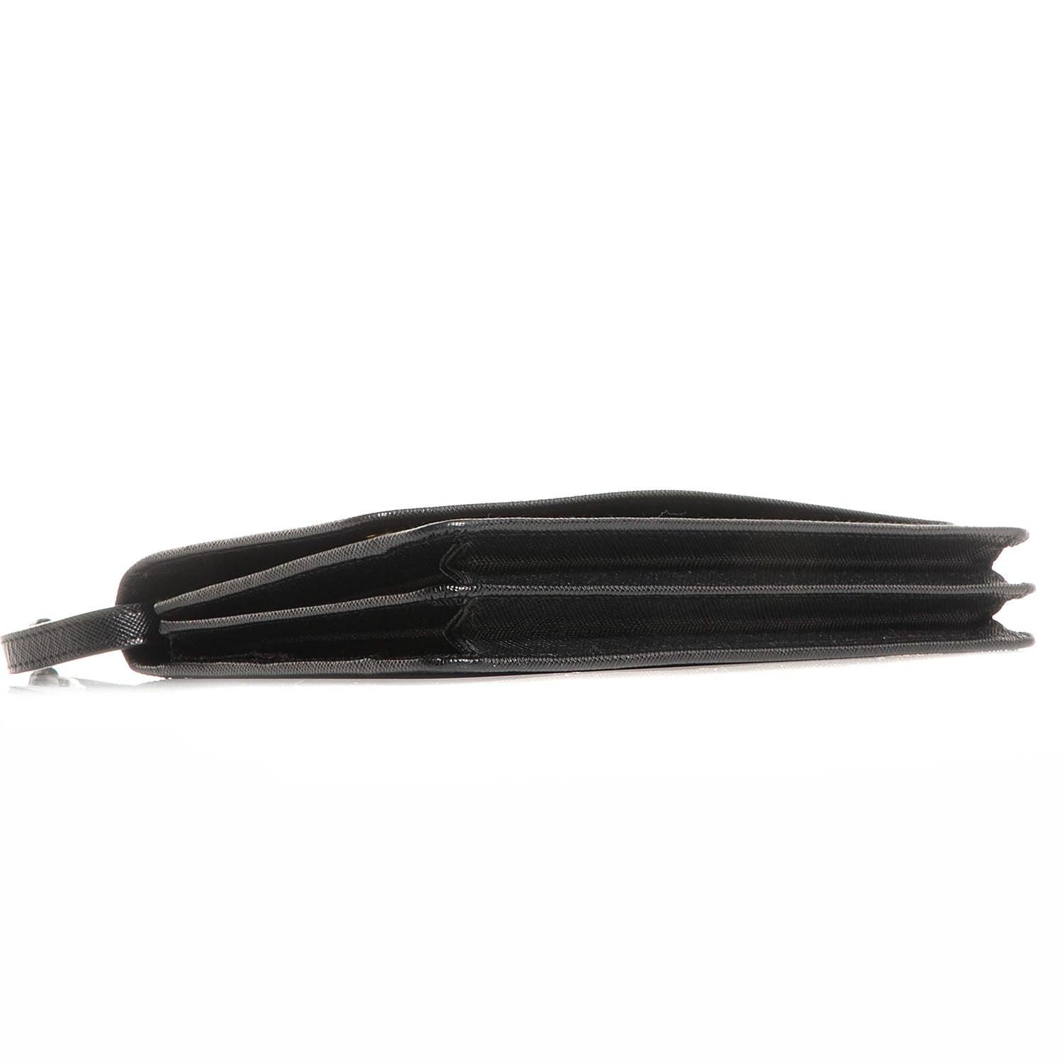 Prada Saffiano Metal Flap Wallet Nero Black 5 of 11