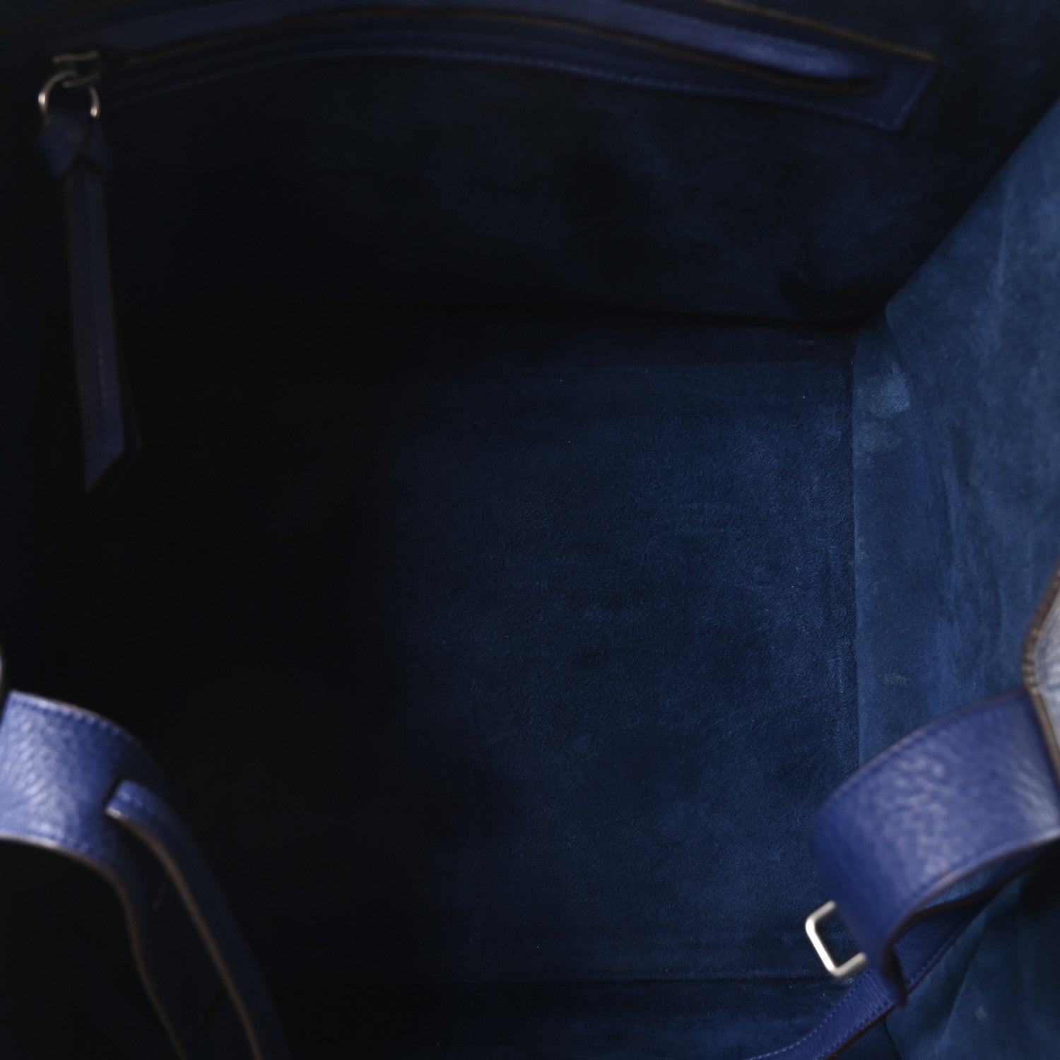 Celine Grained Calfskin Medium Phantom Luggage Indigo 1836321