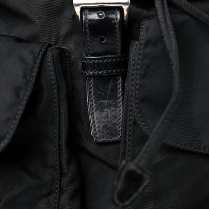 Prada Nylon Vela Medium Backpack Black 14 of 14