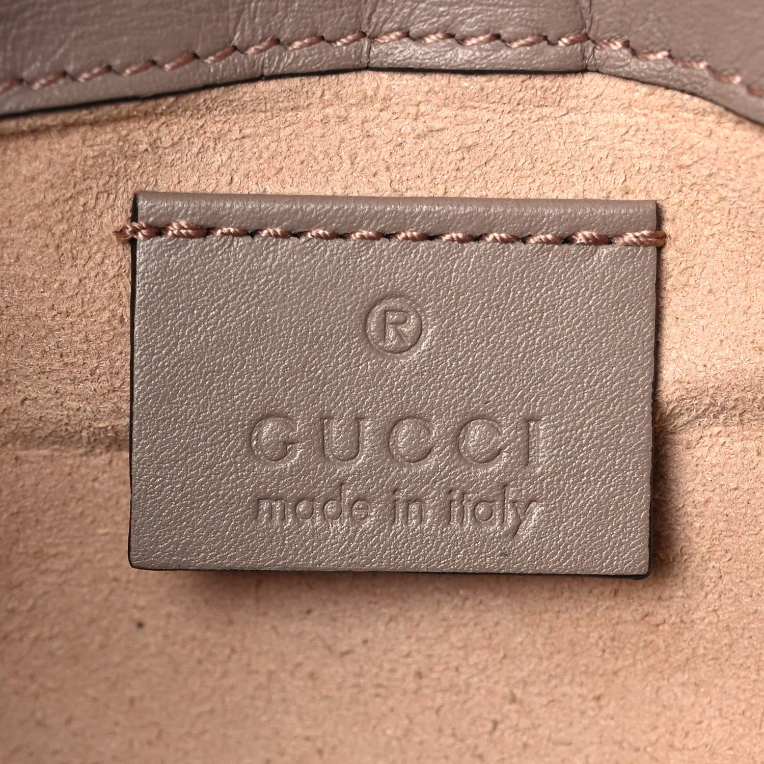 Gucci Calfskin Matelasse Super Mini GG Marmont Shoulder Bag Porcelain Rose 6 of 10