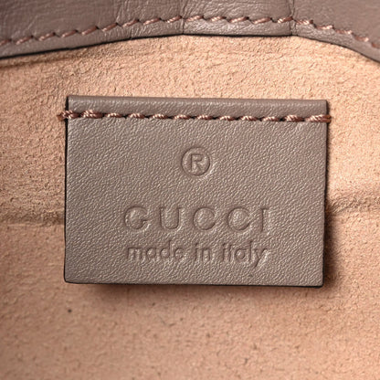 Gucci Calfskin Matelasse Super Mini GG Marmont Shoulder Bag Porcelain Rose 6 of 10