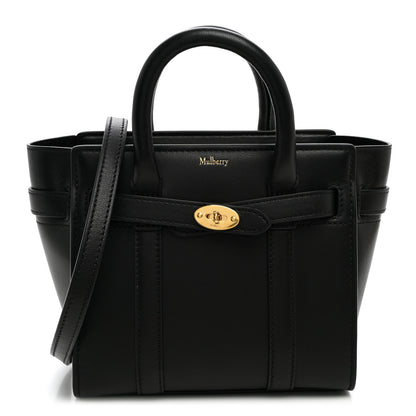 Mulberry Silky Calfskin Micro Bayswater Zip Tote Black 1 of 9